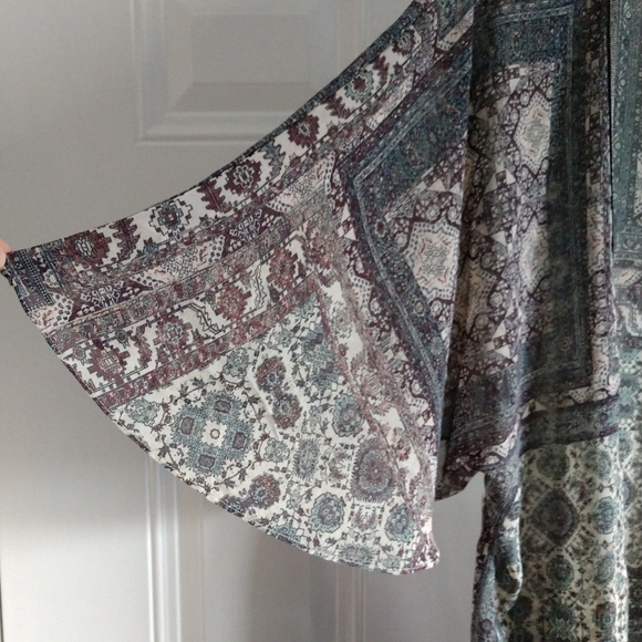 ZARA Size M Sheer Kimono Cover-Up Jacket Top NWOT - Picture 8 of 16